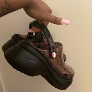 🌈 CLEAR JELLY 🌈 PLATFORM CROCS